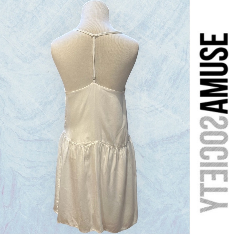 Society Amuse White Sundress with Embroidered Detail, Size XS, MSRP $68 - Picture 2 of 8